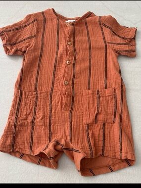 Zara Toddler Striped Romper